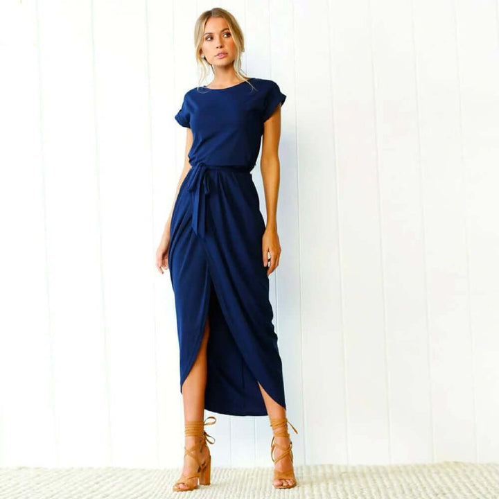 Midi Wickelkleid für den Sommer