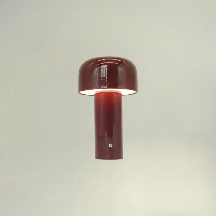 Dimmable touch control LED desk lamp, portable and rechargeable for elegant home lighting.