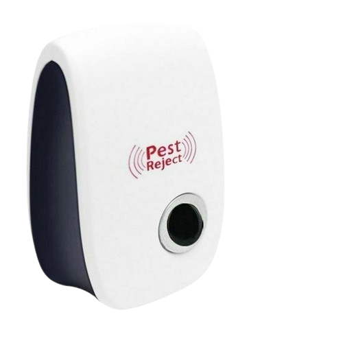 Compact ultrasonic squirrel repeller device, silently deterring rodents for pest-free indoor/outdoor home protection.