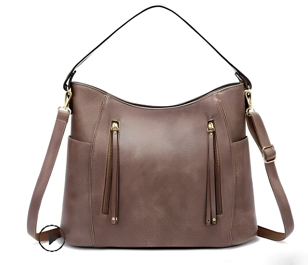 Elegante Damen Vintage-Ledertasche