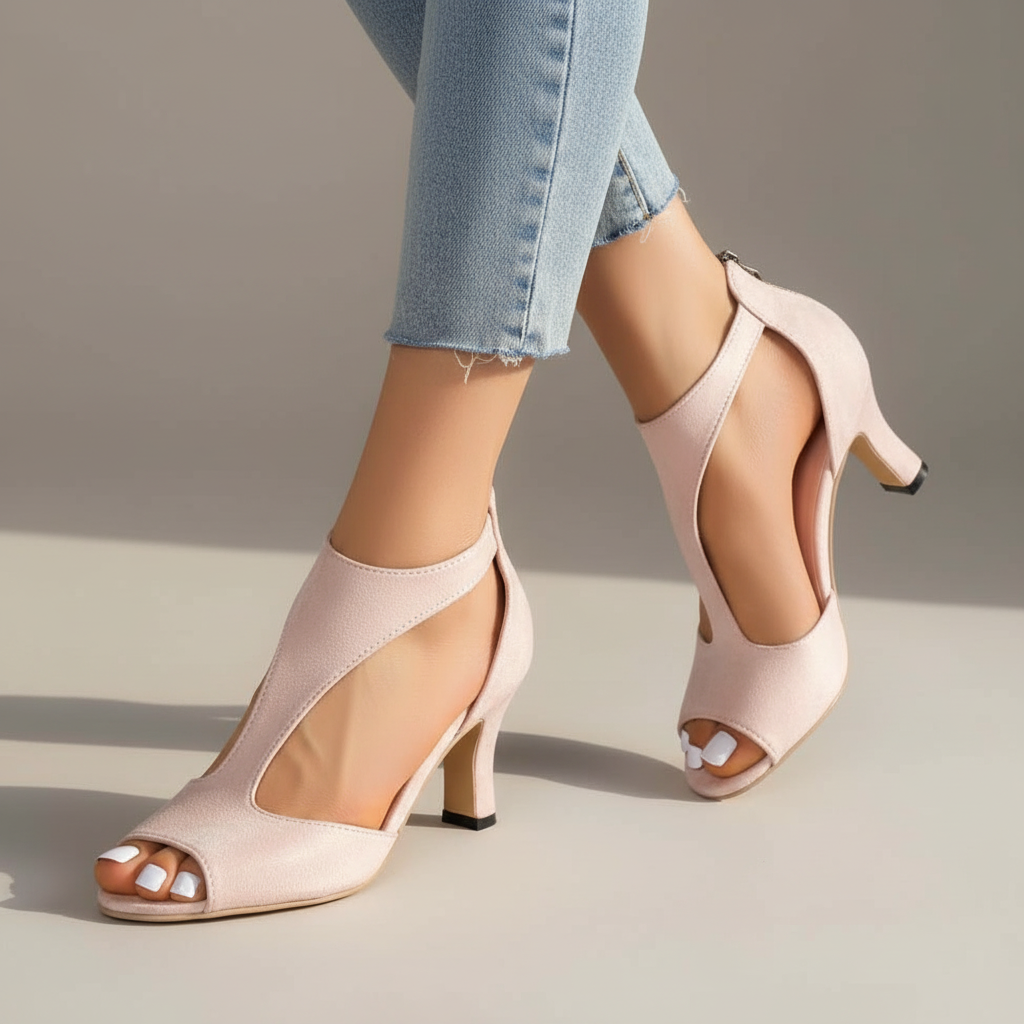 Elegant women's orthopedic heels with arch support for all-day comfort. Perfect for office or formal wear.