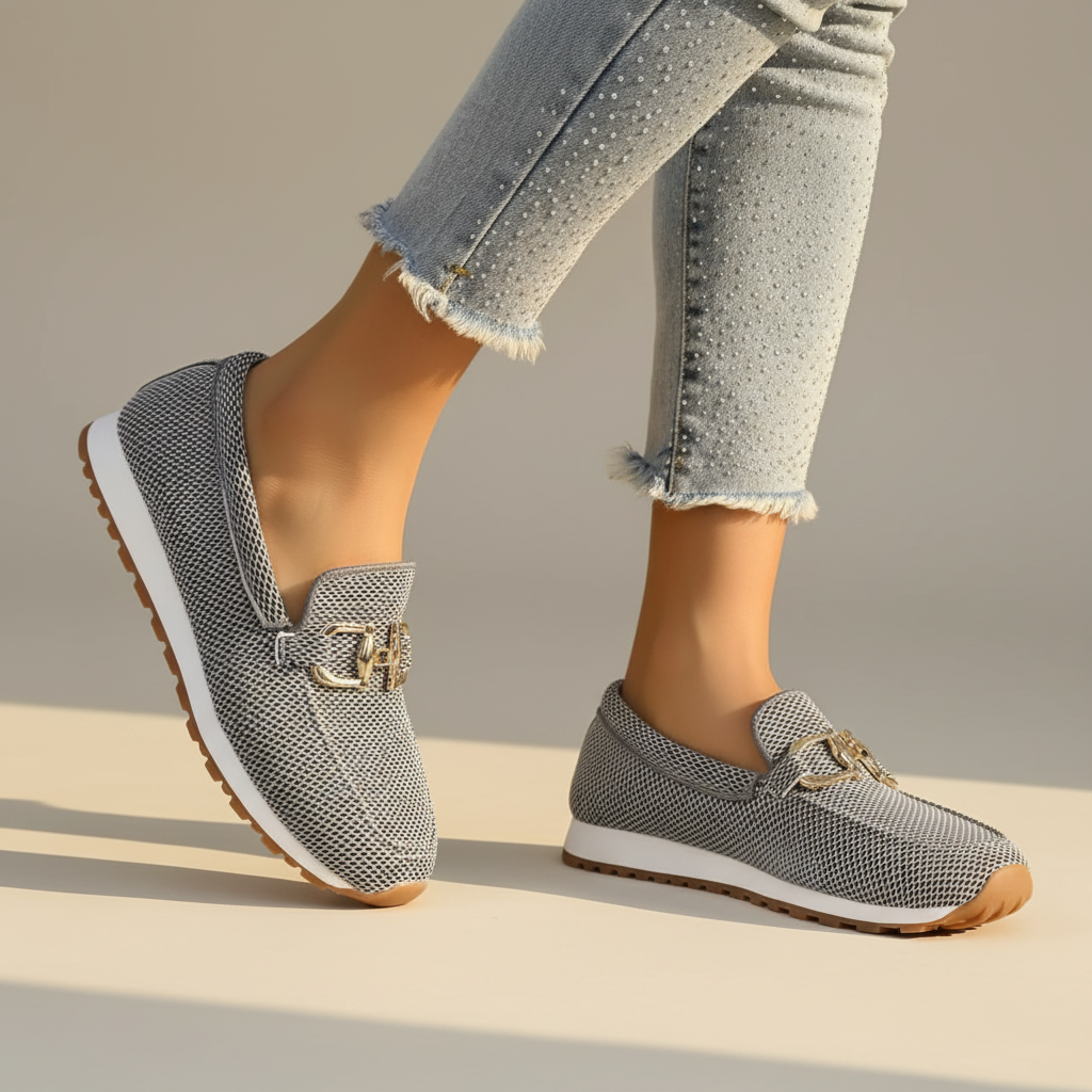 Casual women's flats, orthopedic loafers offering cushioned everyday comfort.