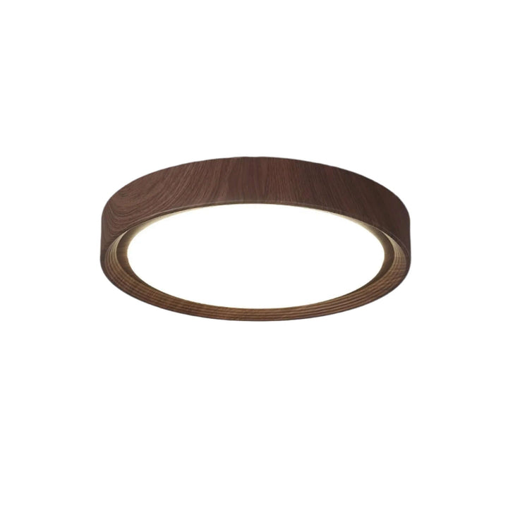 LED Deckenleuchte Holzoptik Modern Rund