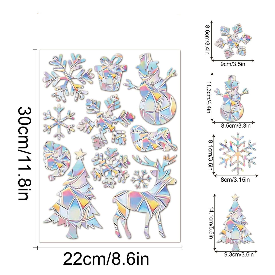 Regenbogen-Fensterdeko - Selbstklebend, Bunt, Dekorativ