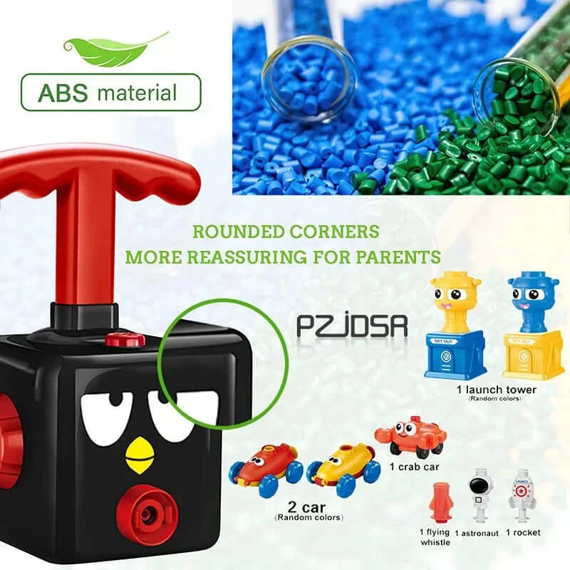 Ballon-Raketenauto: Physik-Spielzeug für Kinder ab 3 Jahren