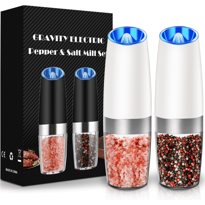 Elektrische Pfeffermühle & Salzmühle Set - Wiederaufladbar