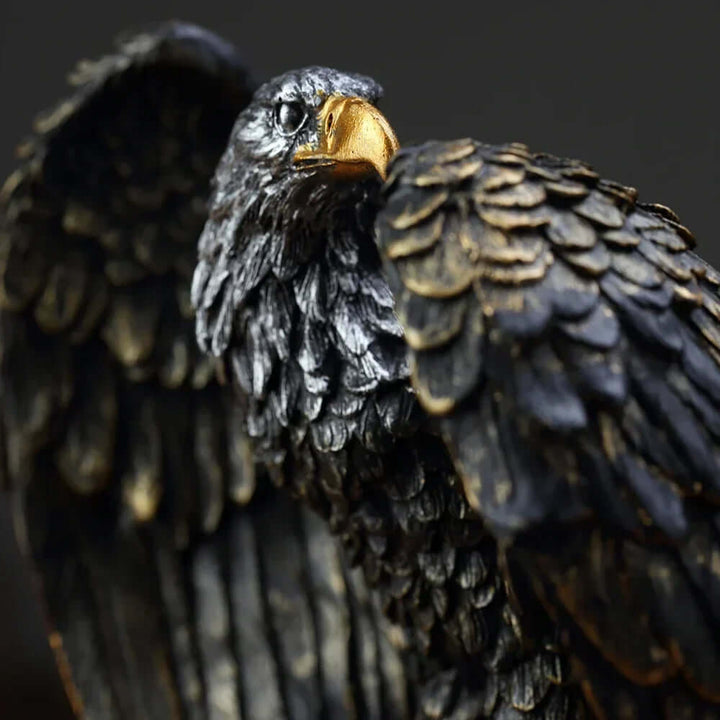Majestätische Adler-Skulptur aus Bronze