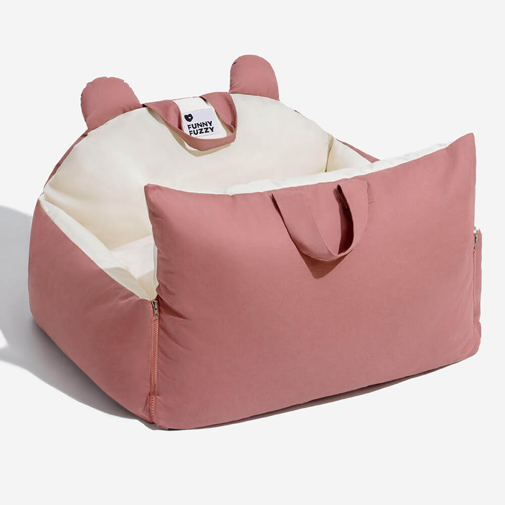 Sicheres Hunde Autobett mit Schutzkissen