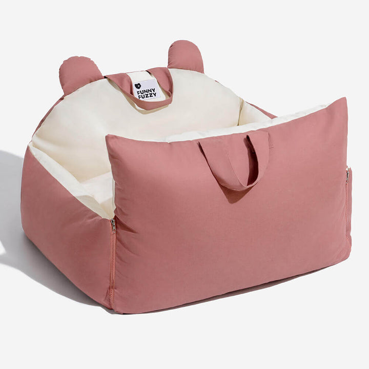 Sicheres Hunde Autobett mit Schutzkissen