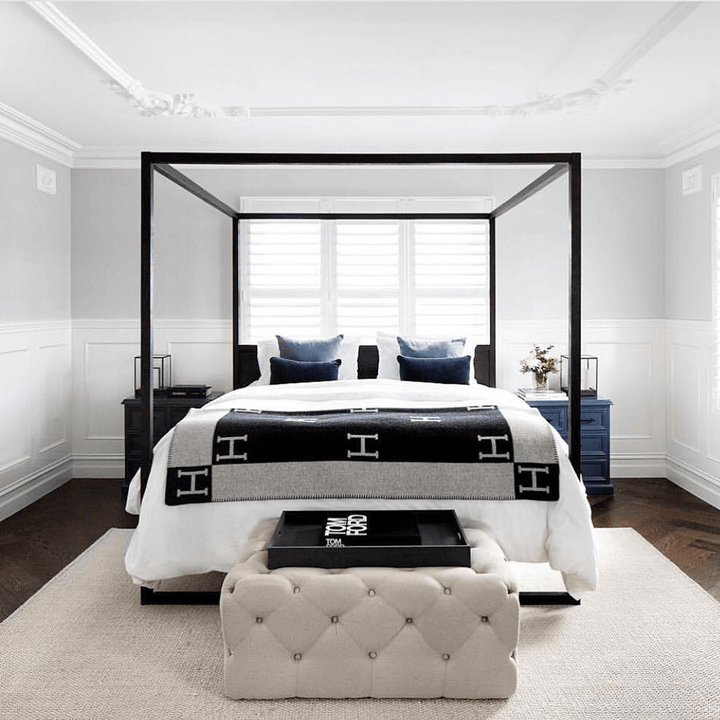 Kuschelige Woll-Kaschmir-Decke 140x170cm