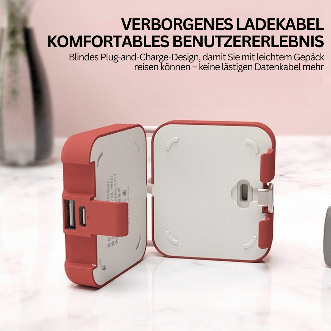 Faltbare Powerbank 4000mAh - Kompakt & Leistungsstark
