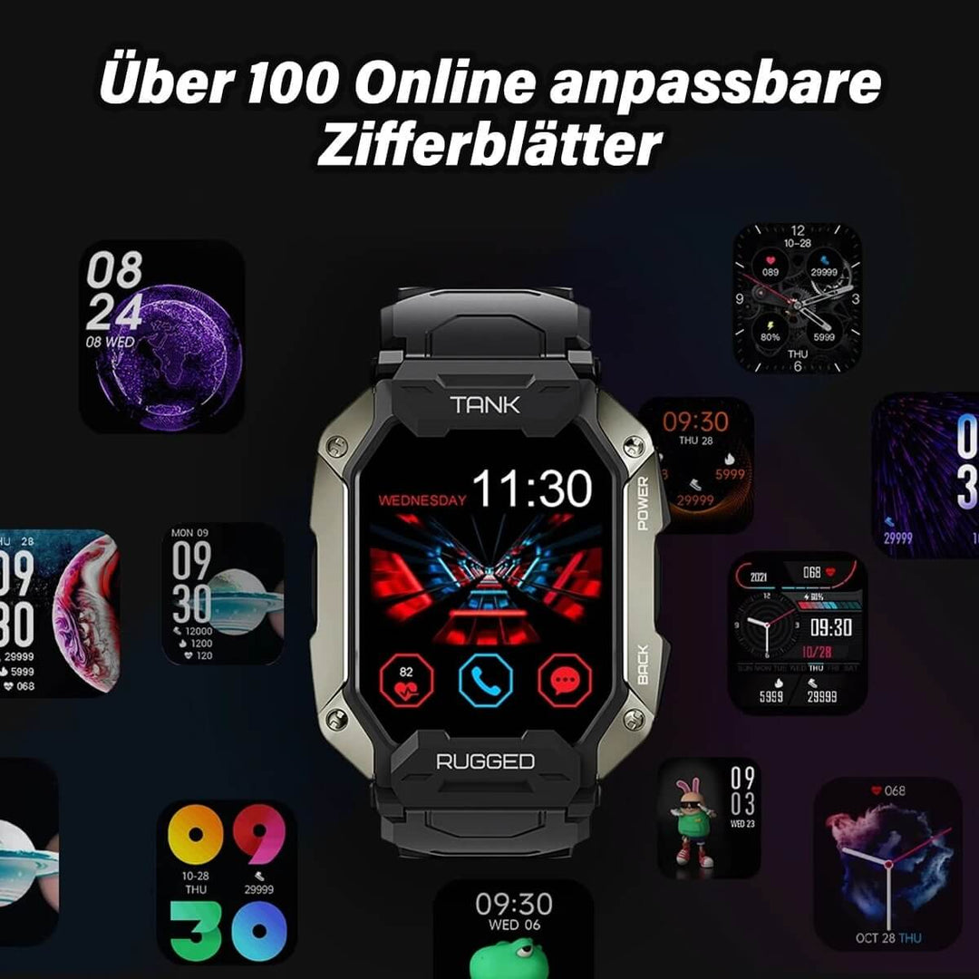 Robuste Smartwatch mit AMOLED-Display