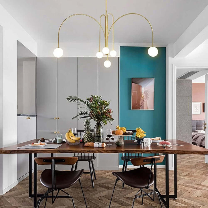 Elegante Pendelleuchte Glas & Metall