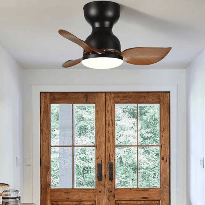 Moderner 46cm Deckenventilator mit LED-Licht