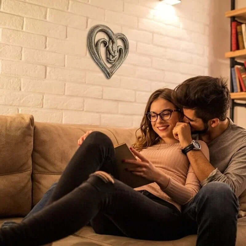 Holzscheibe Herz Deko Wand Herz Naturholz