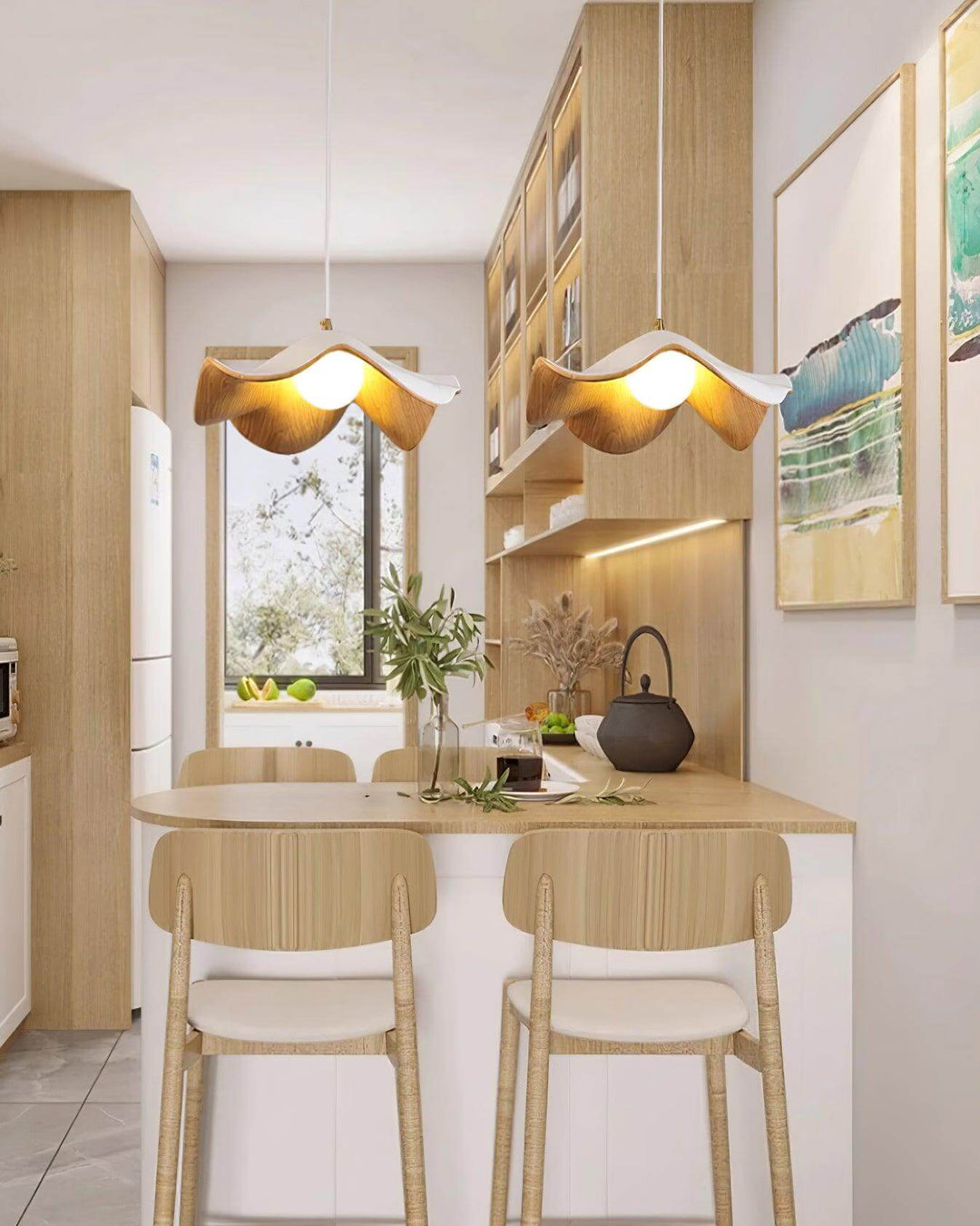 Designer Hängelampe Lotusblüten Design