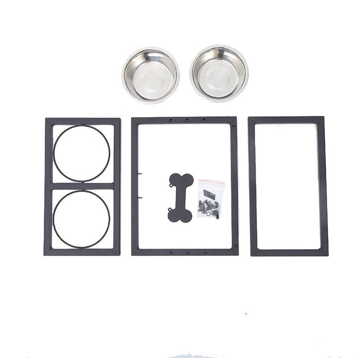 Erhöhter Hundenapf mit 2 Näpfen