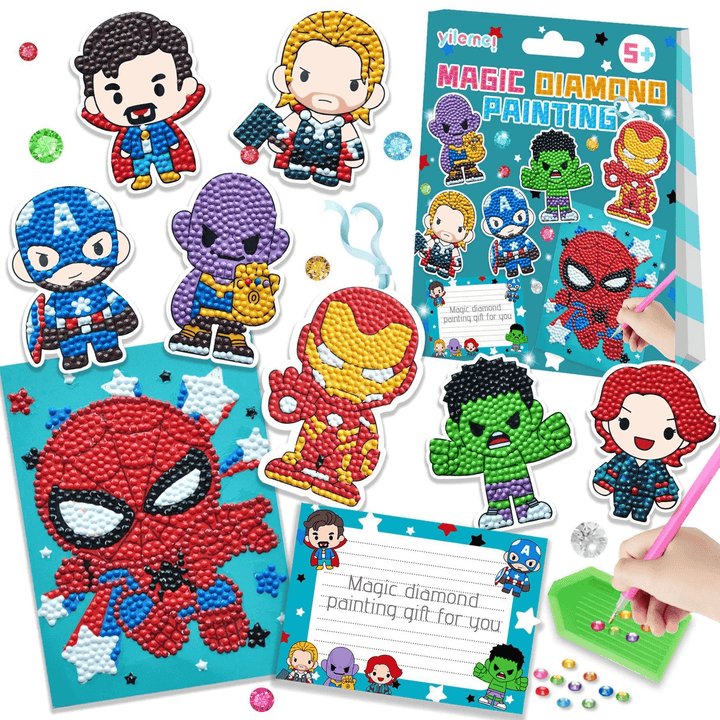 Diamant-Malset für Kinder - Kreatives DIY-Kunstwerk