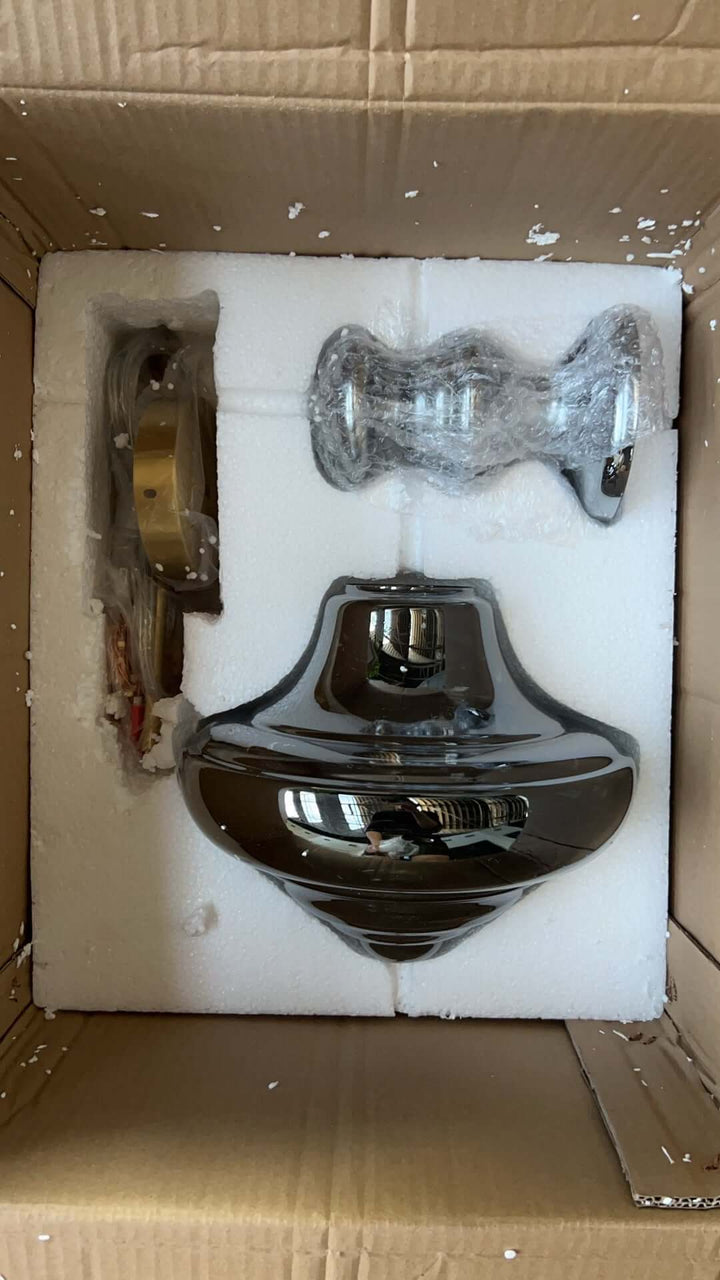 Moderne Glas-Pendelleuchte Sternenhimmel Grau