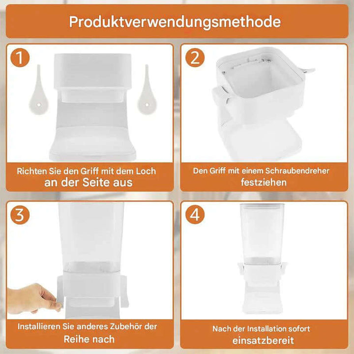 Vertikaler Vorratsspender - Platz sparend & praktisch