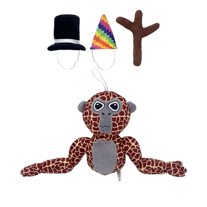 Kuschelweicher Gorilla Plüschtier - Buntes Design