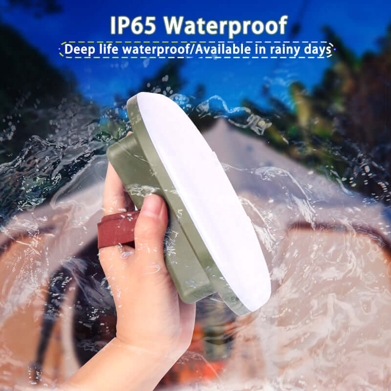 80W LED Solar Campinglampe mit Magnet & Zoom