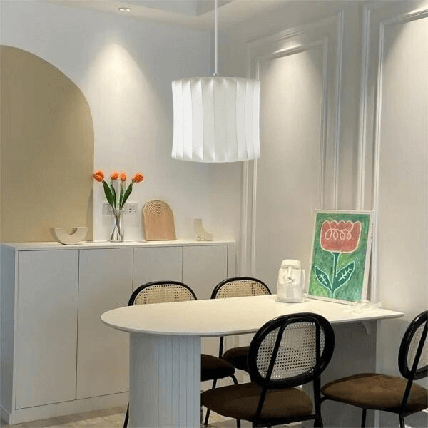 Moderne Hängeleuchte Halbholz Designleuchte