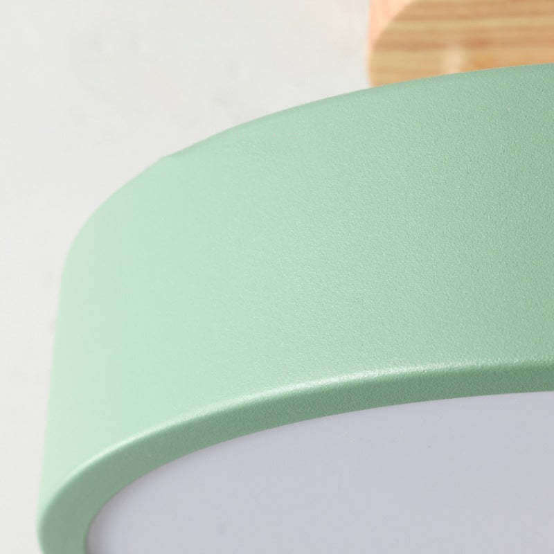 Dimmbare LED Deckenleuchte Holz