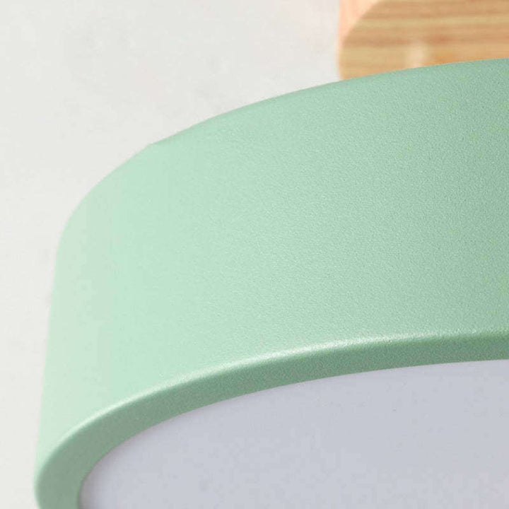 Dimmbare LED Deckenleuchte Holz