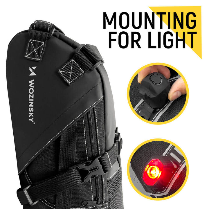 Wasserdichte Fahrradsatteltasche 12L - AquaTrail