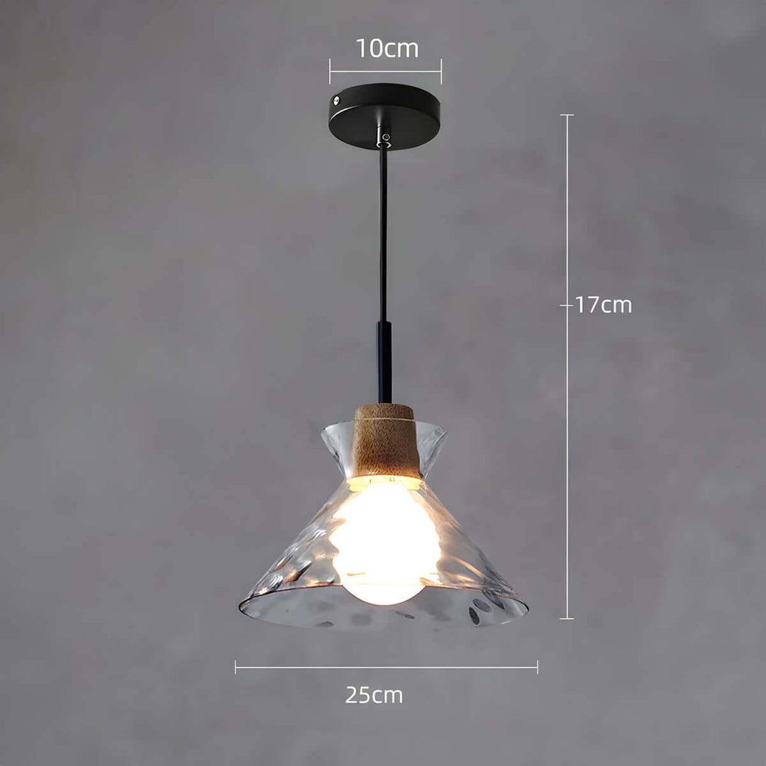 Moderner Glas-Kronleuchter, 1/3 Köpfe