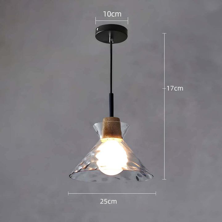 Moderner Glas-Kronleuchter, 1/3 Köpfe