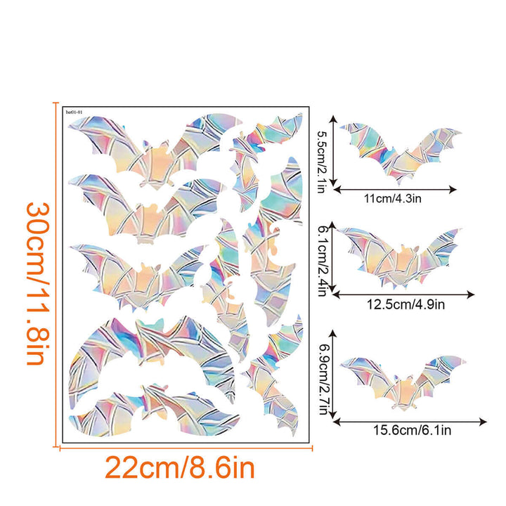 Regenbogen-Fensterdeko - Selbstklebend, Bunt, Dekorativ