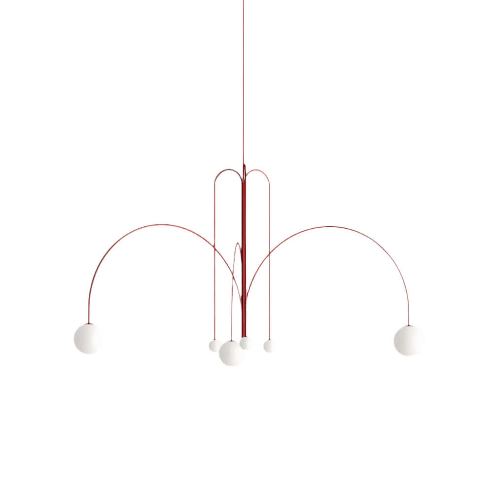 Elegante Pendelleuchte Glas & Metall