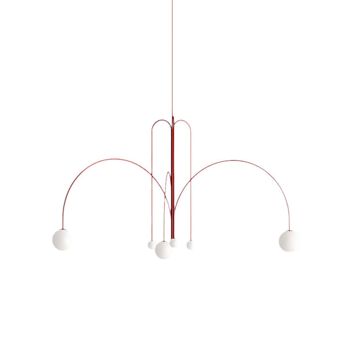 Elegante Pendelleuchte Glas & Metall