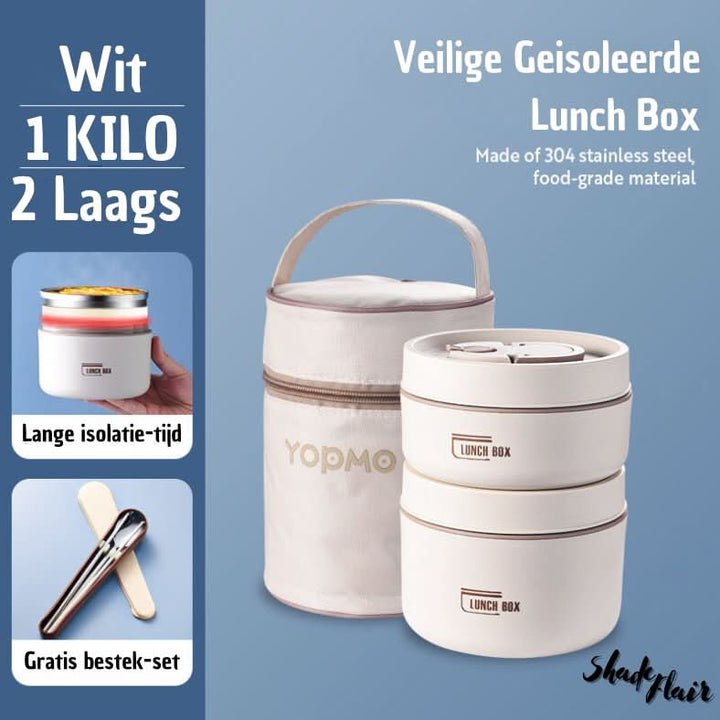 Isolierter Edelstahl Lunchbehälter Set - LunchMate