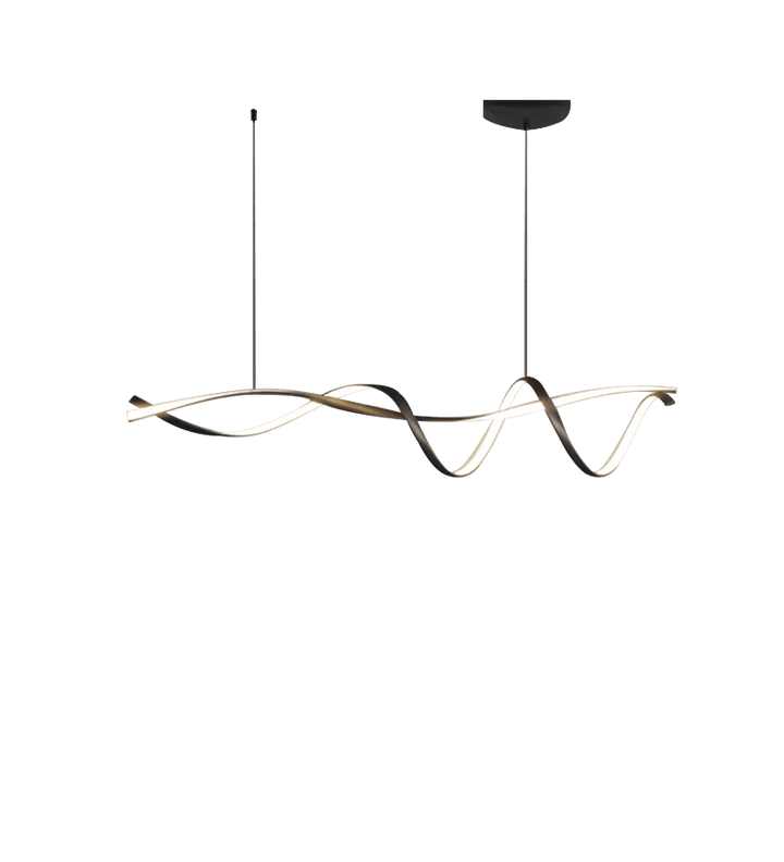 Moderner LED-Kronleuchter - Schwarz