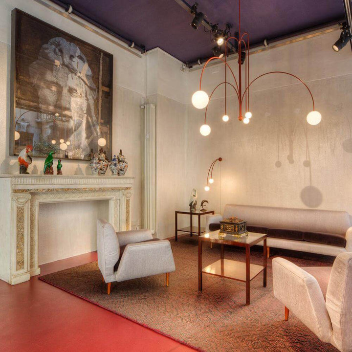 Elegante Pendelleuchte Glas & Metall