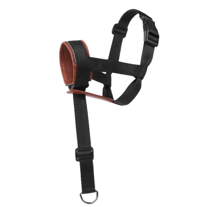 Soft leather training muzzle for dogs, adjustable and comfortable petsupply