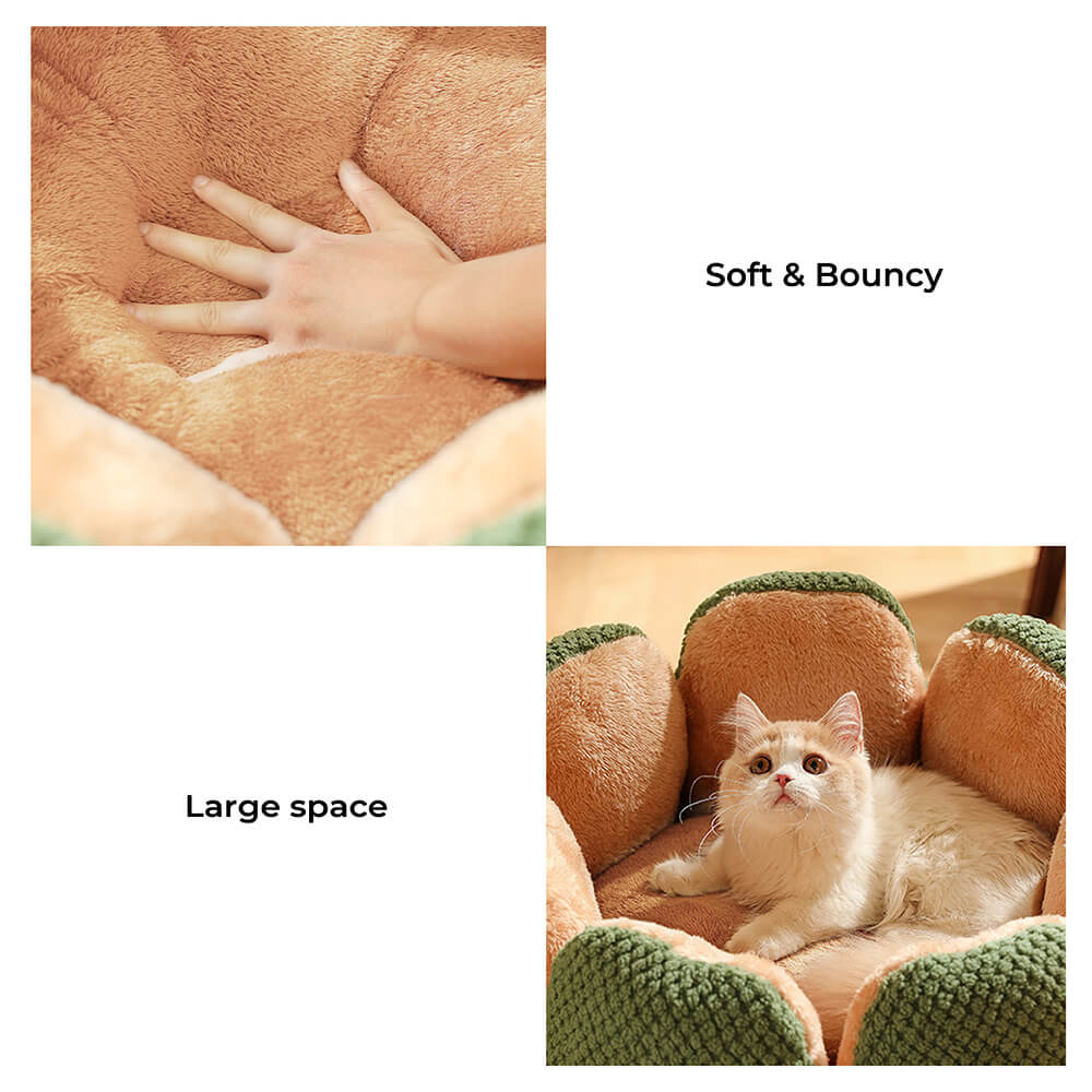 Full view of a unique cactus bed, a cozy pet bed and dog bed for ultimate comfort and rest