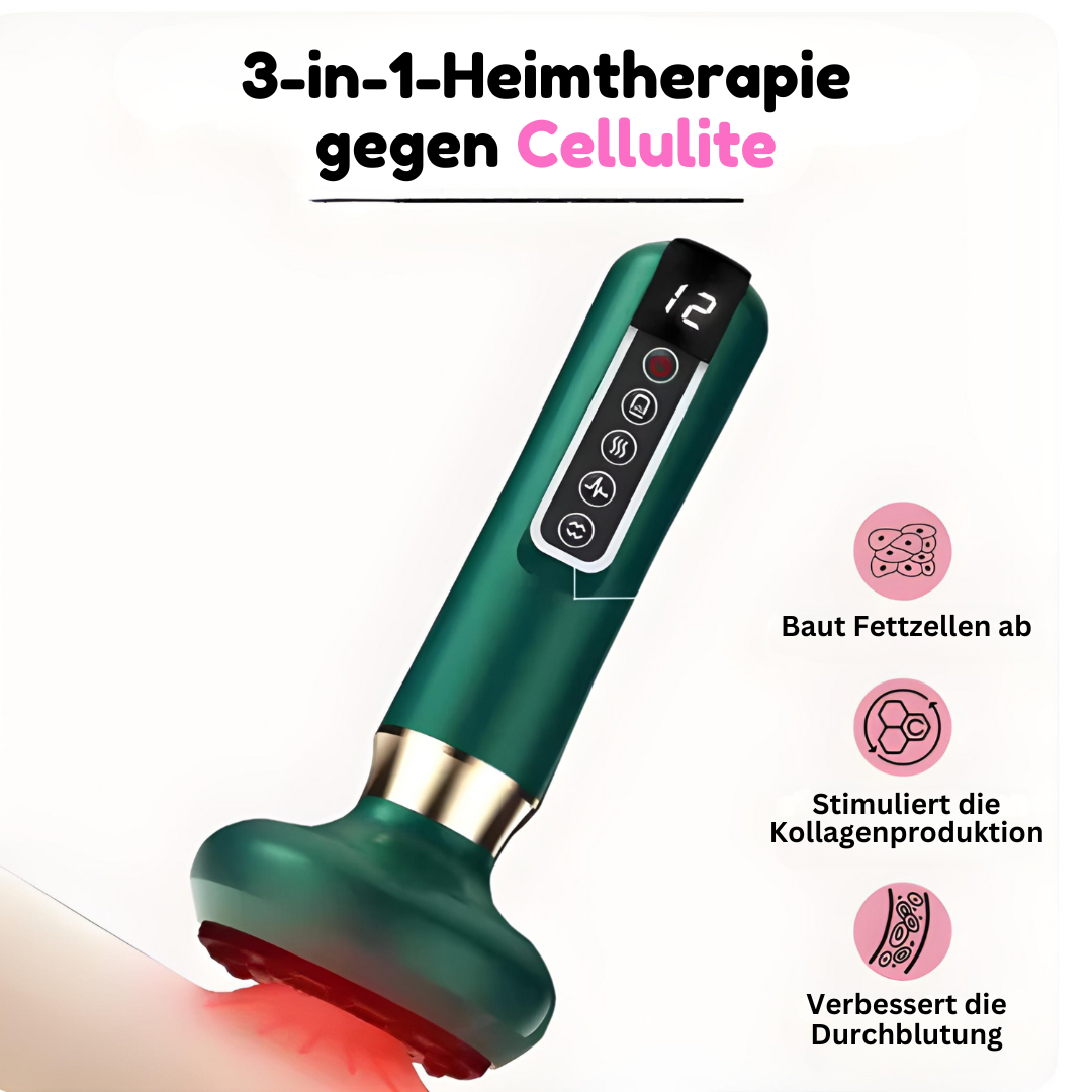 "Anti-Cellulite-Cupping-Gerät für effektive Hautstraffung, kompakt, tragbar, mit Cupping, Schaben und Infrarotfunktion"
