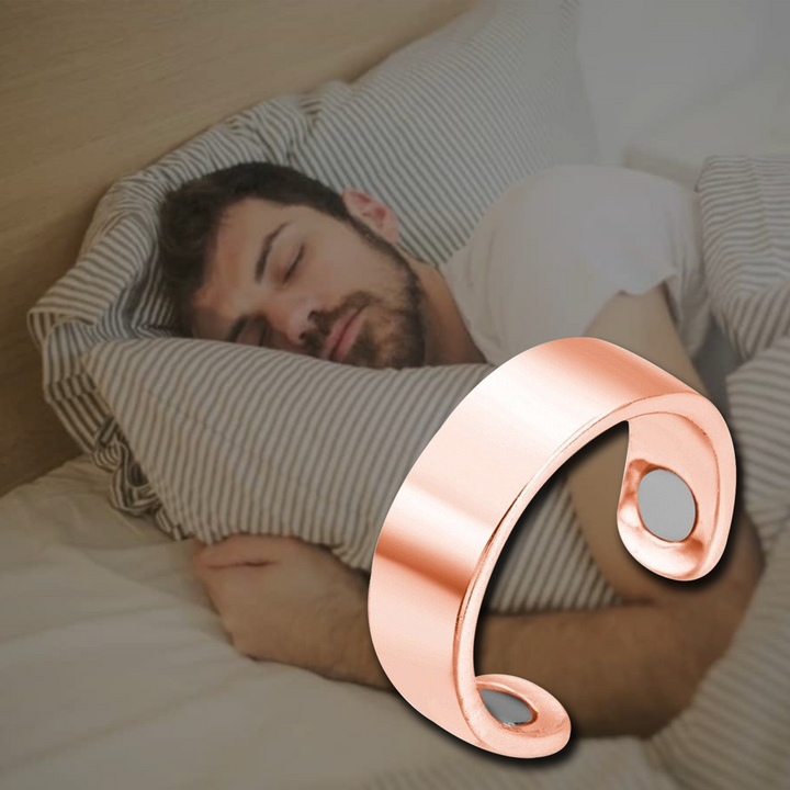Anti-Schnarch-Ring aus hypoallergenem Silikon, unauffälliges Design, für sanften Schlaf ohne Schnarchen.