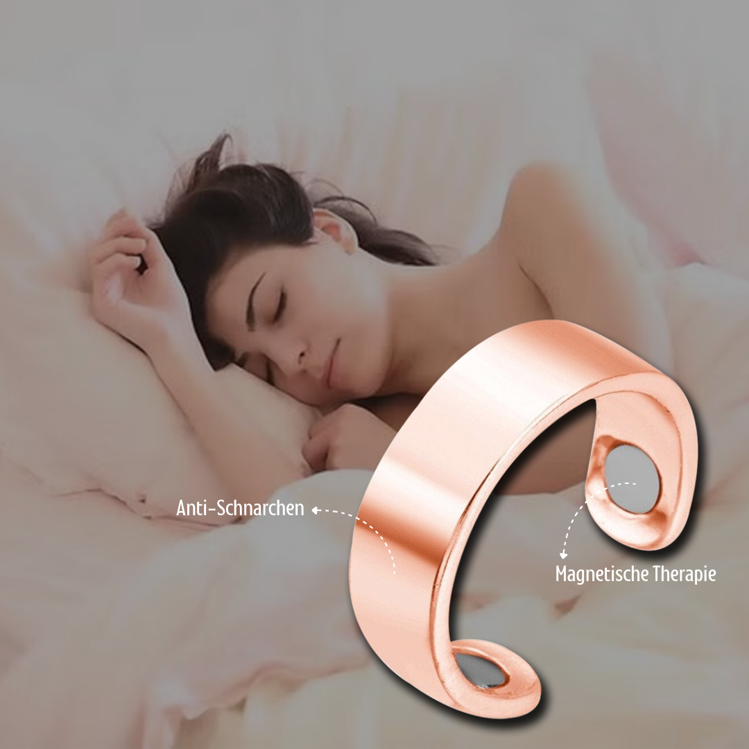 Anti-Schnarch-Ring aus hypoallergenem Silikon, unauffälliges Design, für sanften Schlaf ohne Schnarchen.