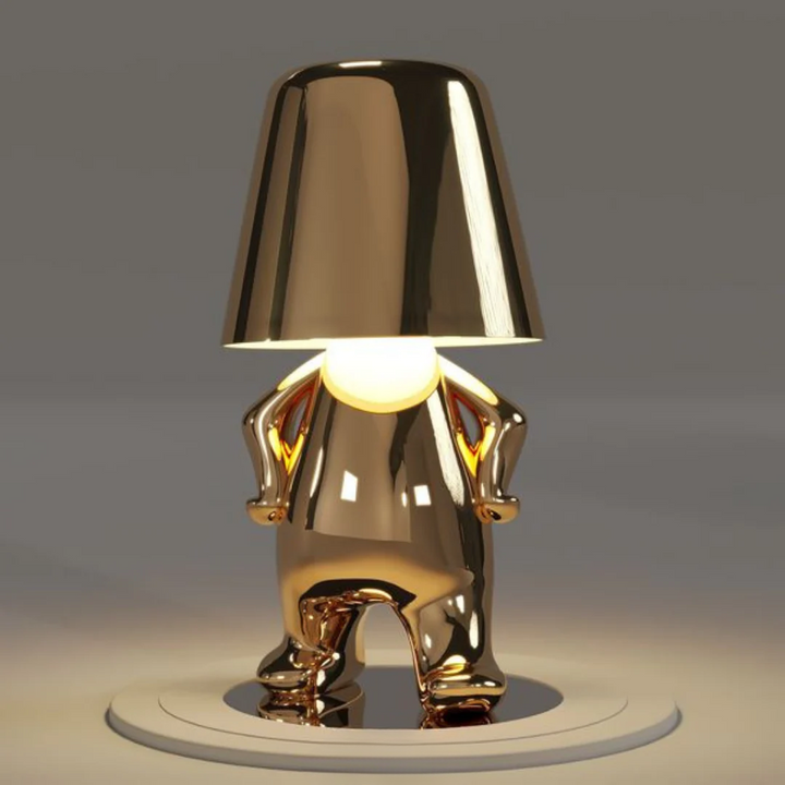 Artistic portable lamp, bringing creative dimmable lighting to any setting.