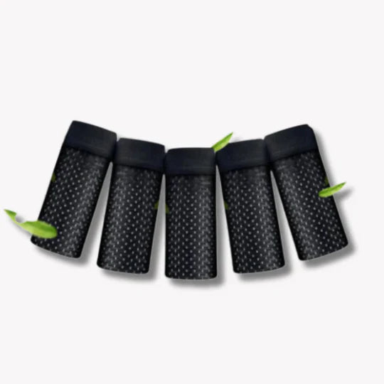 Atmungsaktive Mesh-Unterwäsche für Herren, 5er-Set in verschiedenen Farben, luftige Struktur für optimalen Komfort.