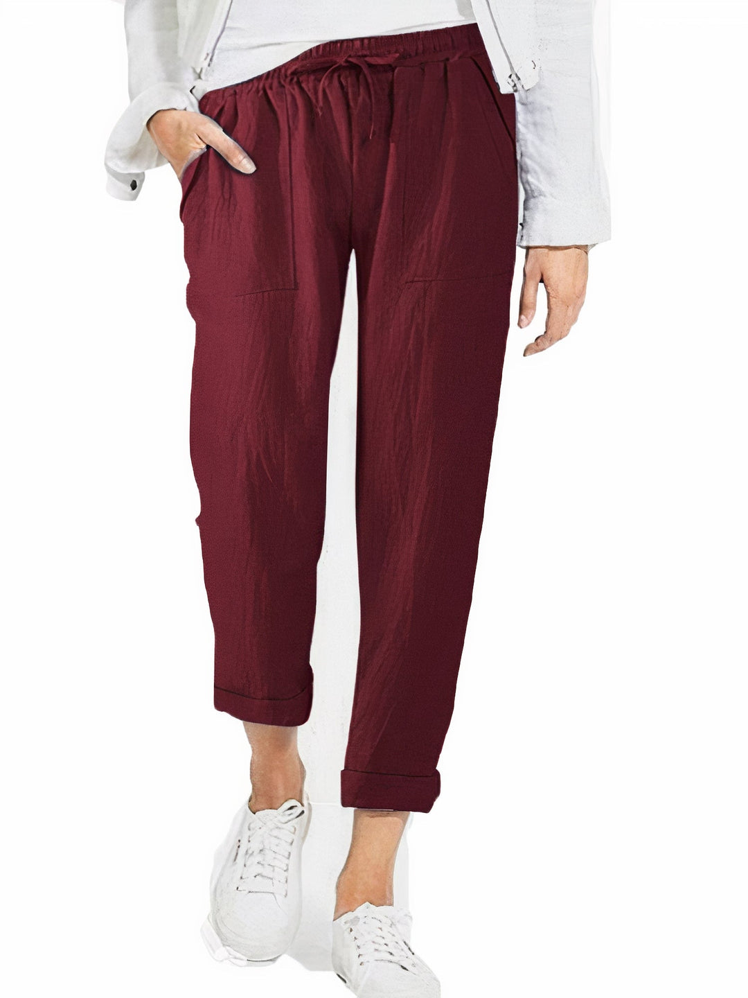 "Atmungsaktive Sommerhose für Damen in elegantem Design, leicht, luftdurchlässig für maximalen Komfort an heißen Tagen."