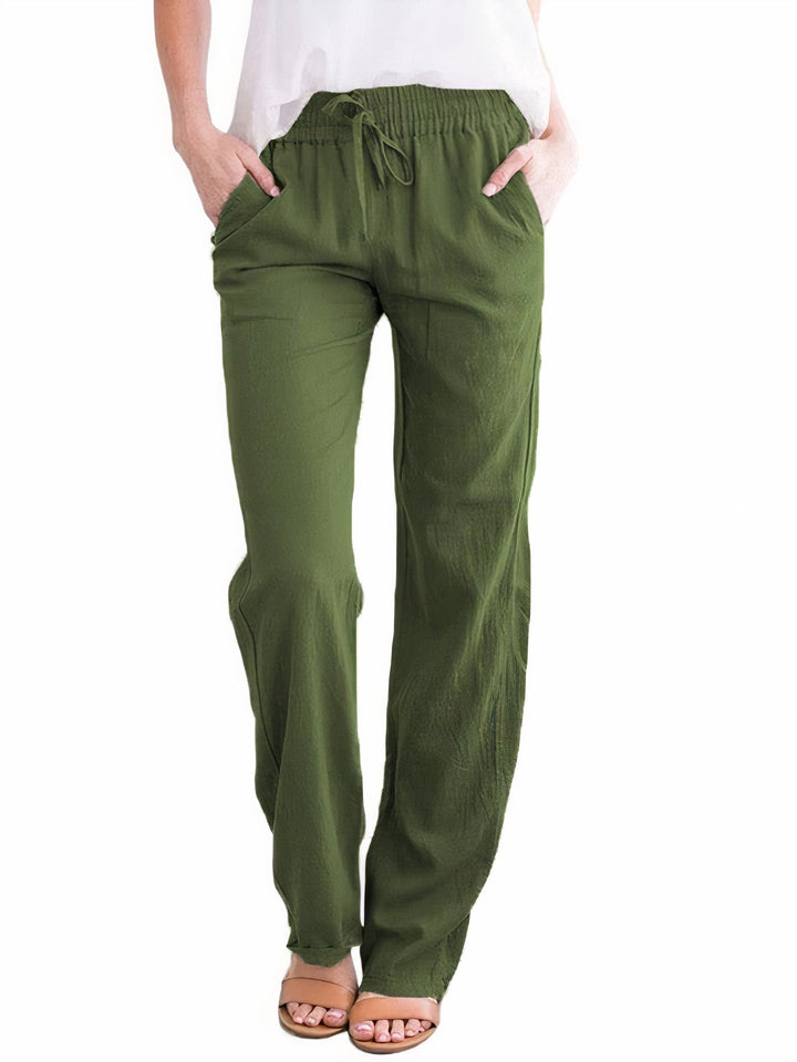 "Atmungsaktive Sommerhose für Damen in elegantem Design, leicht, luftdurchlässig für maximalen Komfort an heißen Tagen."