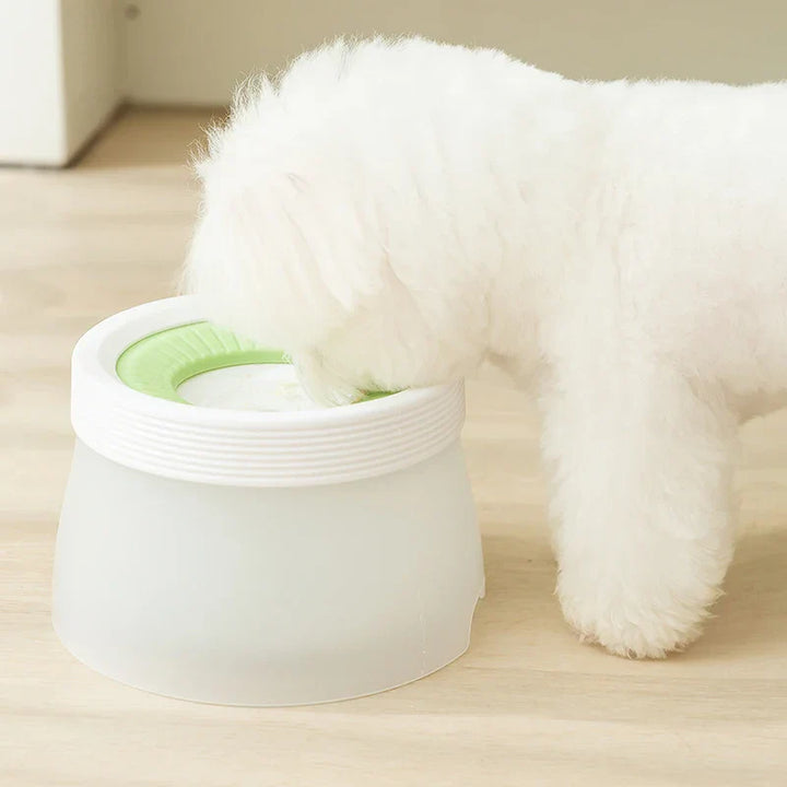 "Auslaufsicherer, rutschfester Hunde Trinknapf, modern und stilvoll, ideal für stressfreies Trinken und einfache Reinigung."