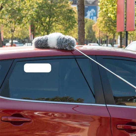 "Ausziehbarer Staubwedel mit Verlängerungsstange für effektive Reinigung hoher Ecken und Decken, langlebig und leicht bedienb