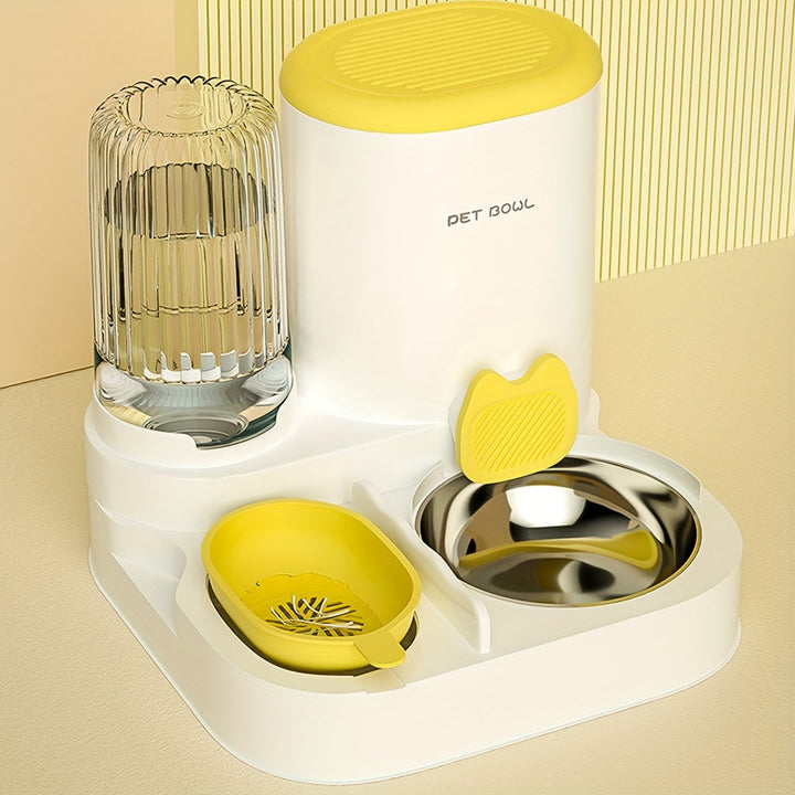 Automatic cat food and water system, an essential pet supply for indoor cats